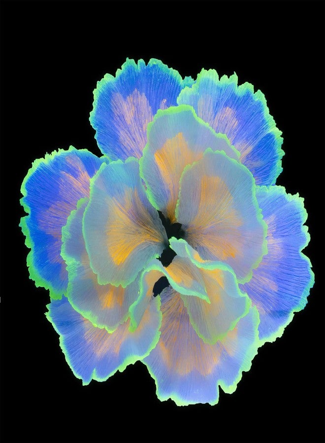 LPFLASAT Fish Tank Decorations Glowing Flower Aquarium Decorations Aquatic Plants Betta Fish Tank Decor Artificial Silicone Ornament with Glowing Effect for Fish Tank Landscape Decoration (Orange) - Image 1